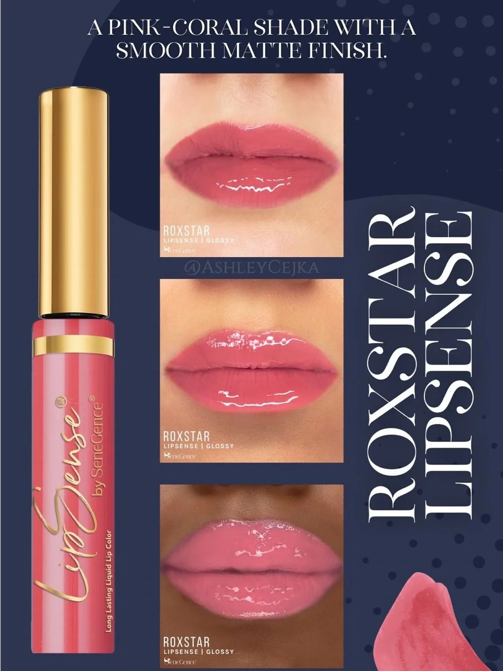SeneGence LipSense Boxstar Pink-Coral Gloss